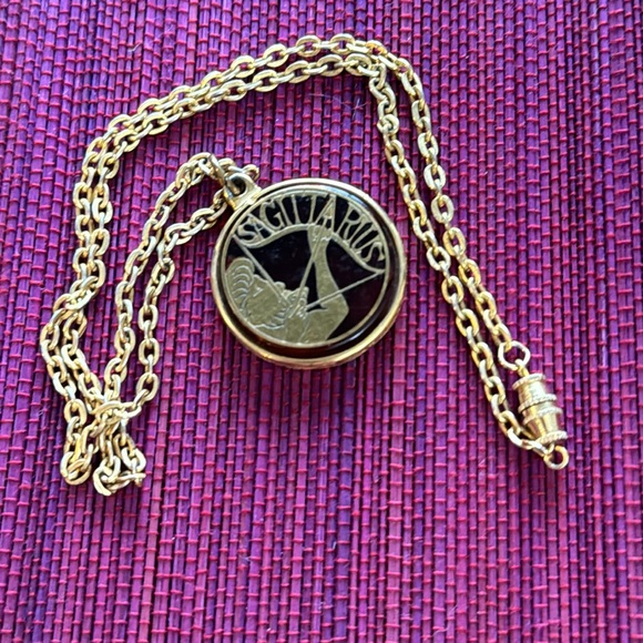 Vintage Jewelry - Sagittarius Zodiac Vintage Necklace